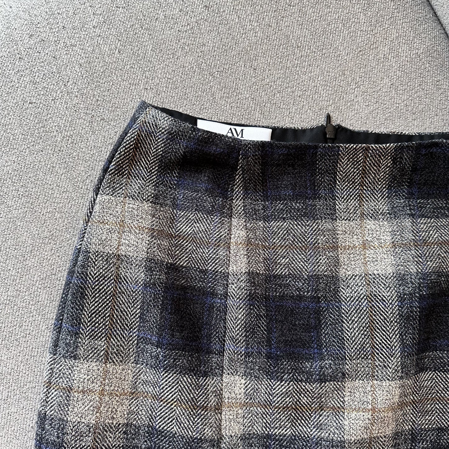 チェック柄のスカート　ミニスカート